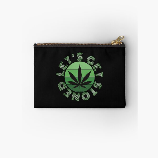 Item preview, Retro Vintage Sunset Green Pot leaf-Lets get stoned designed and sold by YomeHayin.