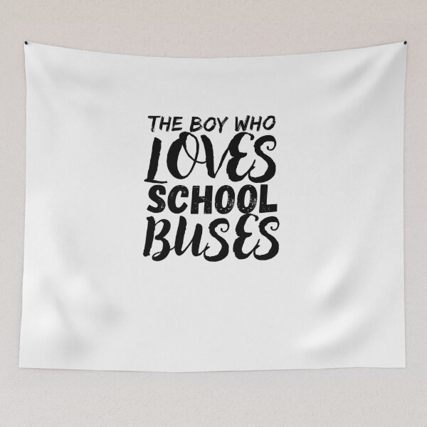 Item preview,  just a boy who loves school buses designed and sold by FASHIONMED49.
