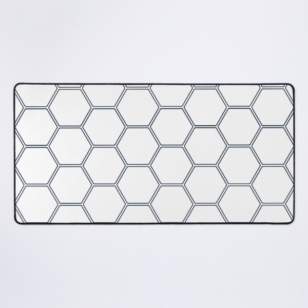 Item preview, Geometric Honeycomb Pattern - Navy #278 designed and sold by Natural Collective.