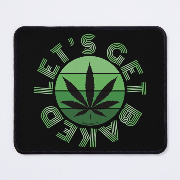 Item preview, Retro Vintage Sunset Green Pot leaf-Lets get baked designed and sold by YomeHayin.