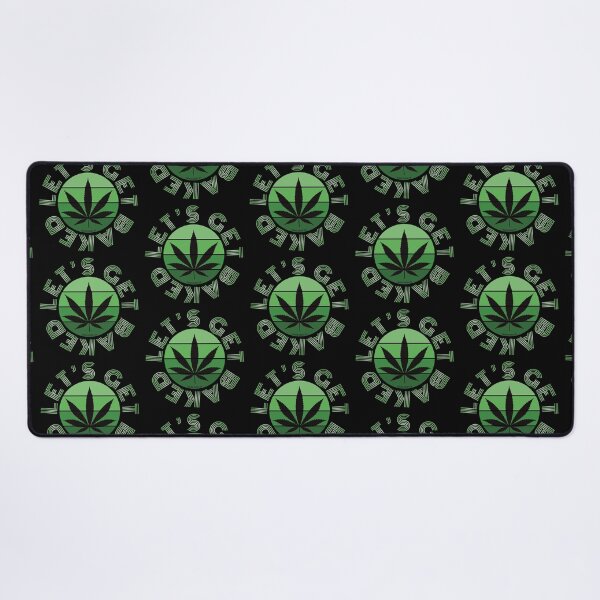 Item preview, Retro Vintage Sunset Green Pot leaf-Lets get baked designed and sold by YomeHayin.