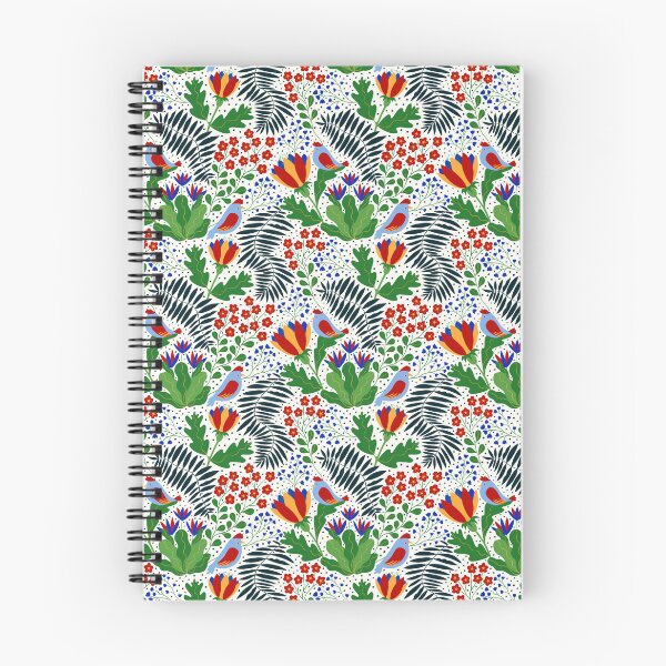 Item preview, Floral cute pattern with birds and flowers designed and sold by Pencheartmagic.