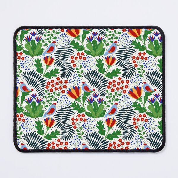 Item preview, Floral cute pattern with birds and flowers designed and sold by Pencheartmagic.