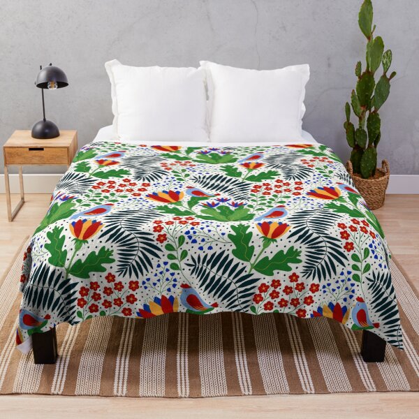 Item preview, Floral cute pattern with birds and flowers designed and sold by Pencheartmagic.