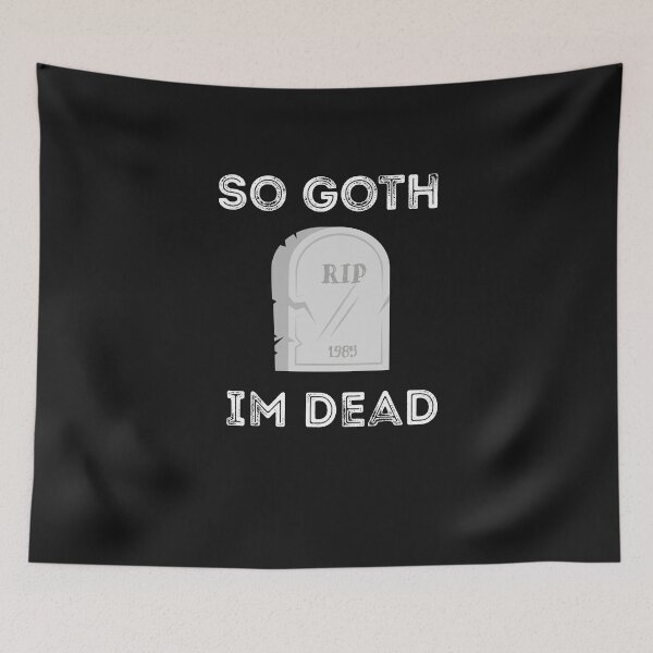 Item preview, So Goth Im Dead, I'm dead t-shirt, dead shirt, skeleton shirt, designed and sold by zeyuss.