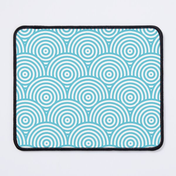 Item preview, Geometric Scales Pattern - Light Blue & White #984 designed and sold by Natural Collective.