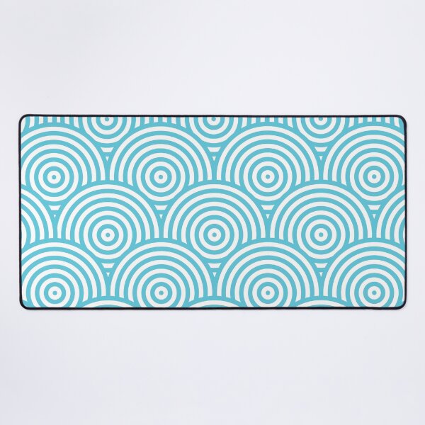 Item preview, Geometric Scales Pattern - Light Blue & White #984 designed and sold by Natural Collective.
