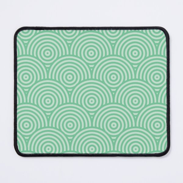 Item preview, Geometric Scales Pattern - Greens #582 designed and sold by Natural Collective.