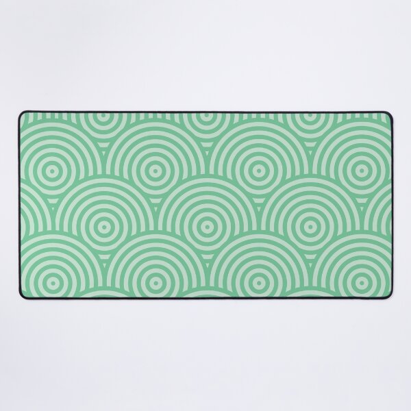 Item preview, Geometric Scales Pattern - Greens #582 designed and sold by Natural Collective.