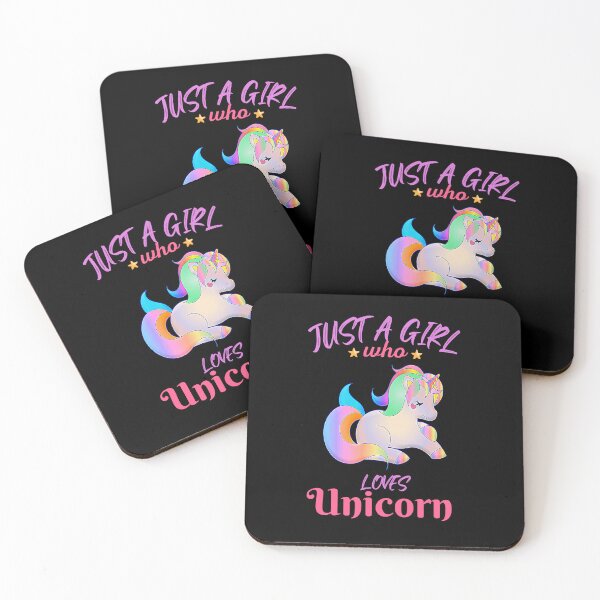 Item preview, Just a girl who loves unicorn little girl pink cute T-Shirt designed and sold by Abderrazzak Hmchan.