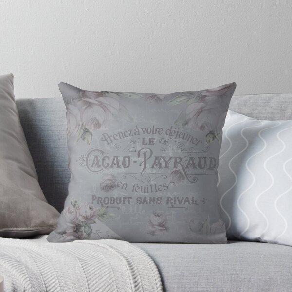 Item preview, Denim Shabby Chic French Letter Paris Roses Flowers designed and sold by readyforyoga.