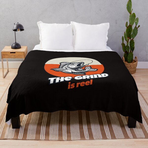 Item preview, The grind is reel- fishing lover's graphic design designed and sold by josephsteez.
