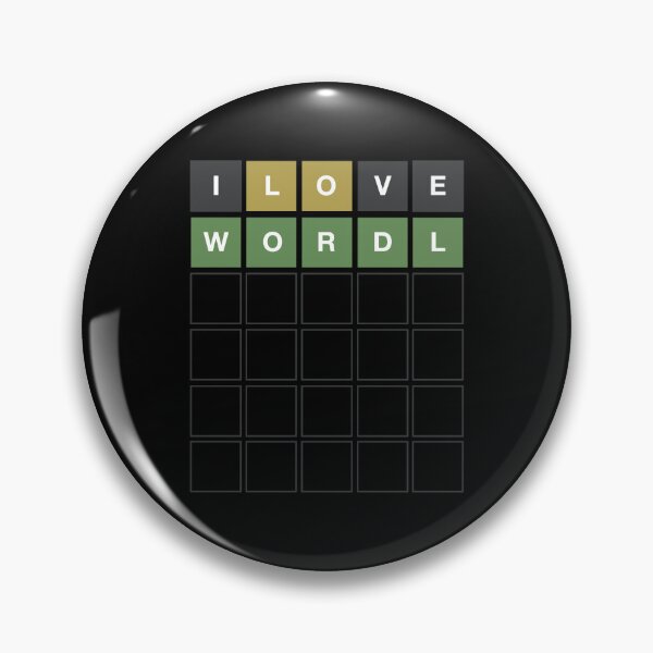 Item preview, I Love Wordl - Wordle Grid Design designed and sold by MintGubbins.