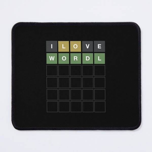 Item preview, I Love Wordl - Wordle Grid Design designed and sold by MintGubbins.