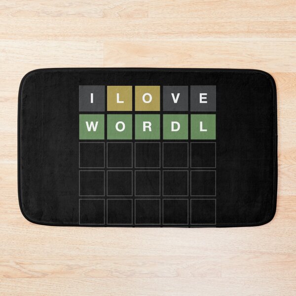 Item preview, I Love Wordl - Wordle Grid Design designed and sold by MintGubbins.