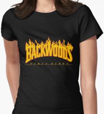 Backwoods Thrasher Hoodie Women's Fitted T-Shirt
