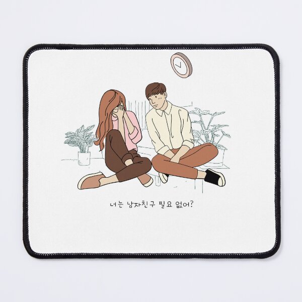 Item preview, Cute Korean Couples Sweet Romantic 너는 남자친구 필요 없어? Love Oppa 오빠 designed and sold by OakTreeDesign.