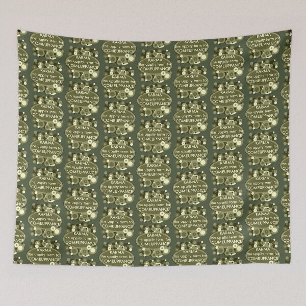 Item preview, KARMA the uppity term for COMEUPPANCE  designed and sold by sandpiperstudio.