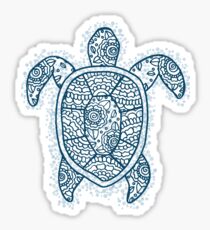 turtle blue iii Sticker