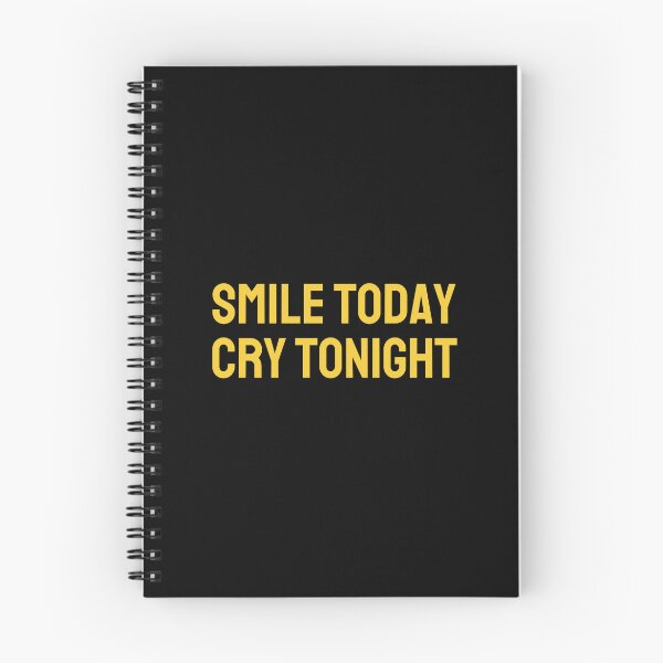Item preview, SMILE TODAY, CRY TONIGHT (yellow) designed and sold by G R I Z I D O R E.
