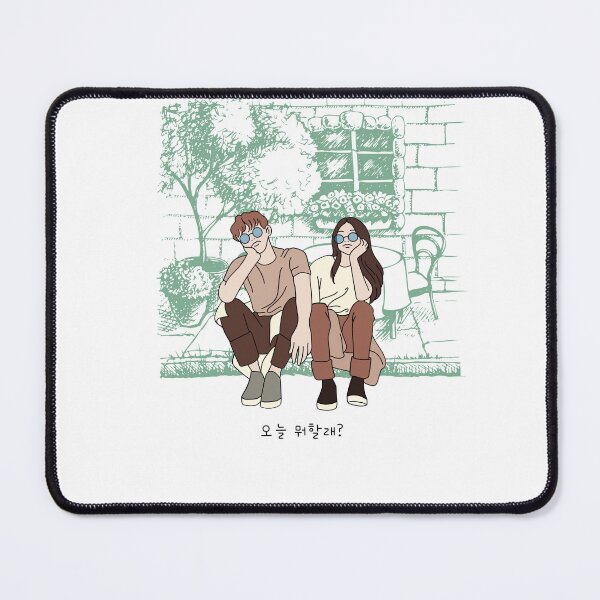 Item preview, Cute Korean Couples Sweet Romantic 오늘 뭐할래? Love Oppa 오빠 designed and sold by OakTreeDesign.