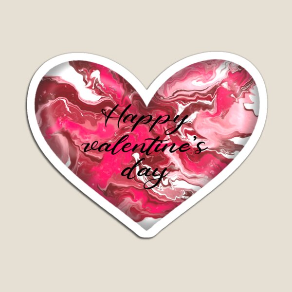 Item preview, Happy valentines day in red heart designed and sold by Mirandum.