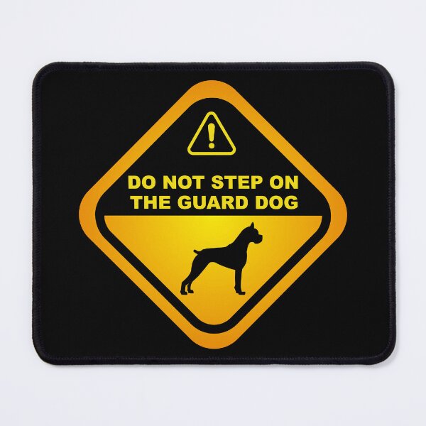 Item preview, Humorous Boxer Guard Dog Warning, Boxer dog owners lovers, mom dad gift birthday idea graphic design, funny cute, fathers day designed and sold by Raiko-art.