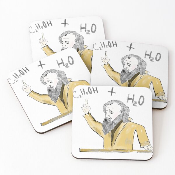 Item preview, Dmitri Mendeleev - C2H5OH + H2O designed and sold by VintagePeople.