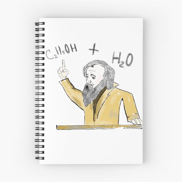 Item preview, Dmitri Mendeleev - C2H5OH + H2O designed and sold by VintagePeople.