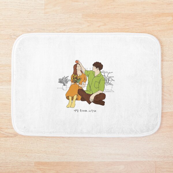 Item preview, Cute Korean Couples Sweet Romantic 생일 축하해, 사랑해 Love Oppa 오빠 designed and sold by OakTreeDesign.