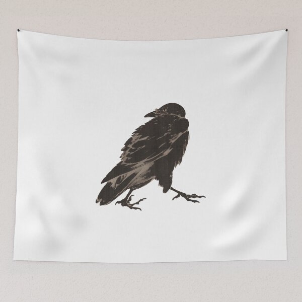 Item preview, Crow and Reeds - by Kawanabe Kyosai designed and sold by MiahL.
