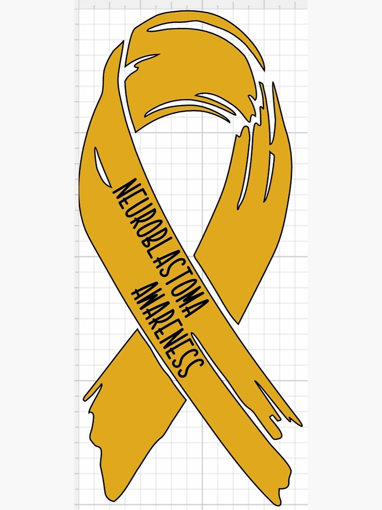 "Neuroblastoma Awareness Ribbon" Sticker by tbirdsong Redbubble