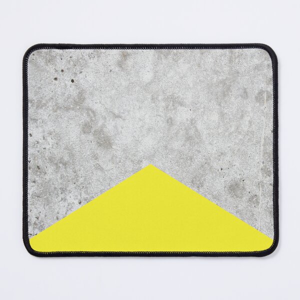 Item preview, Geometric Concrete Arrow Design - Yellow #193 designed and sold by Natural Collective.