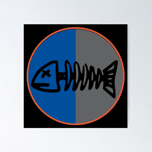 Item preview, fish skeleton two, circular designed and sold by lujrdesigns.