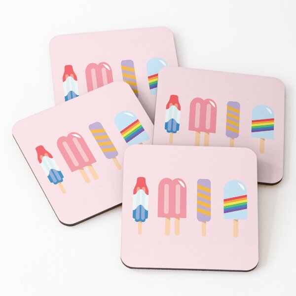 Item preview, Popsicles - Four Pack Pink #267 designed and sold by Natural Collective.