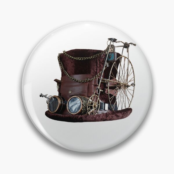 Item preview, Steampunk Vintage Old Hat and Bicycle  designed and sold by silviaol.