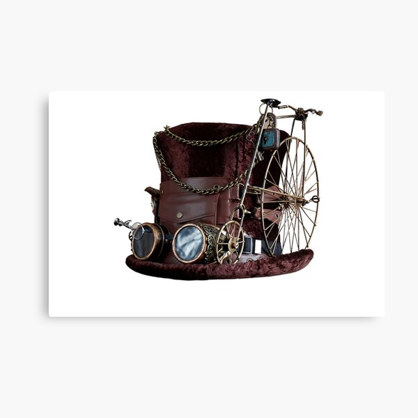 Aperçu de l'œuvre Steampunk Vintage vieux chapeau et vélo créée et vendue par silviaol.