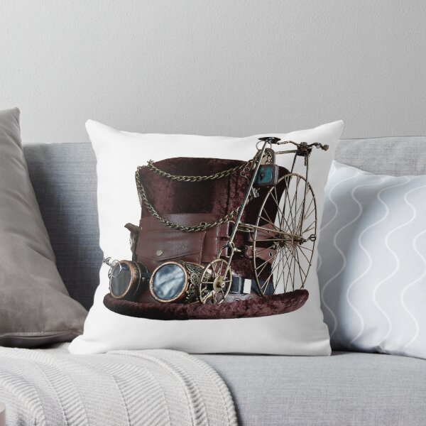 Item preview, Steampunk Vintage Old Hat and Bicycle  designed and sold by silviaol.