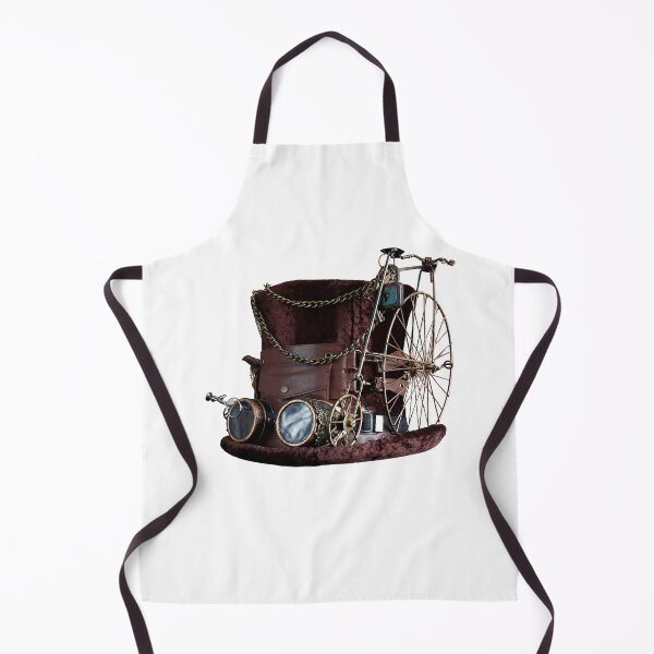 Item preview, Steampunk Vintage Old Hat and Bicycle designed and sold by silviaol.