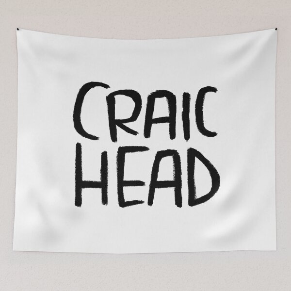 Item preview, St Paddys Day, Craic, Irish Slang for Fun, Craic Head designed and sold by badlydrawnbabe.