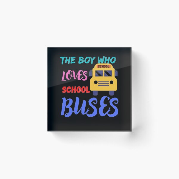 Item preview, just a boy who loves school buses designed and sold by FASHIONMED49.