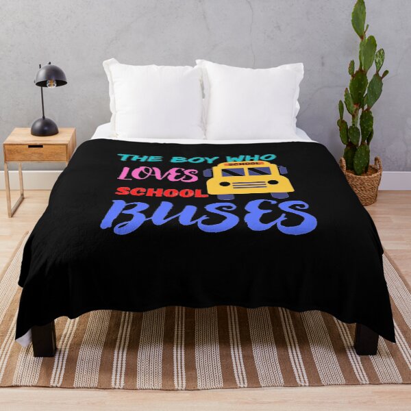 Item preview, just a boy who loves school buses designed and sold by FASHIONMED49.