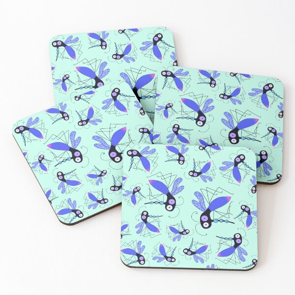Item preview, Virus sucking mosquitoes on aqua  designed and sold by QuirkyCraftz.
