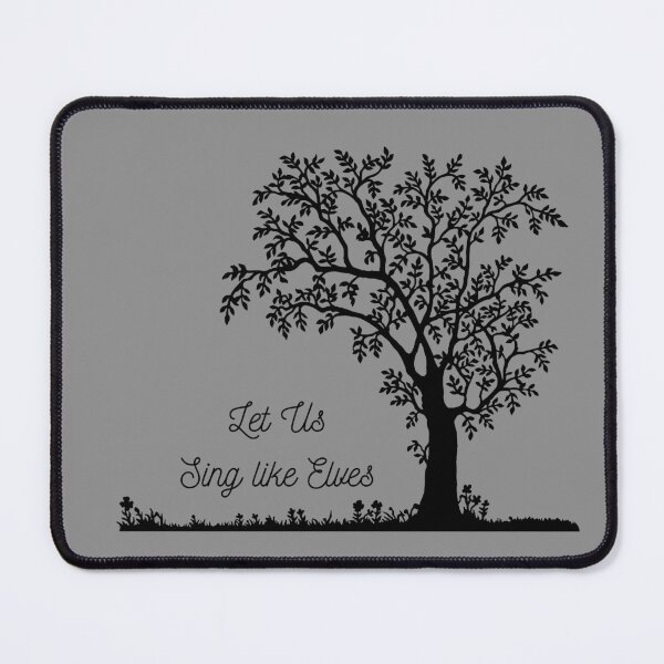 Item preview, Let Us Sing like Elves (Black Text) designed and sold by ArtAndTell.