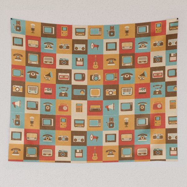 Item preview, Retro Technology Pattern designed and sold by scooterbaby.