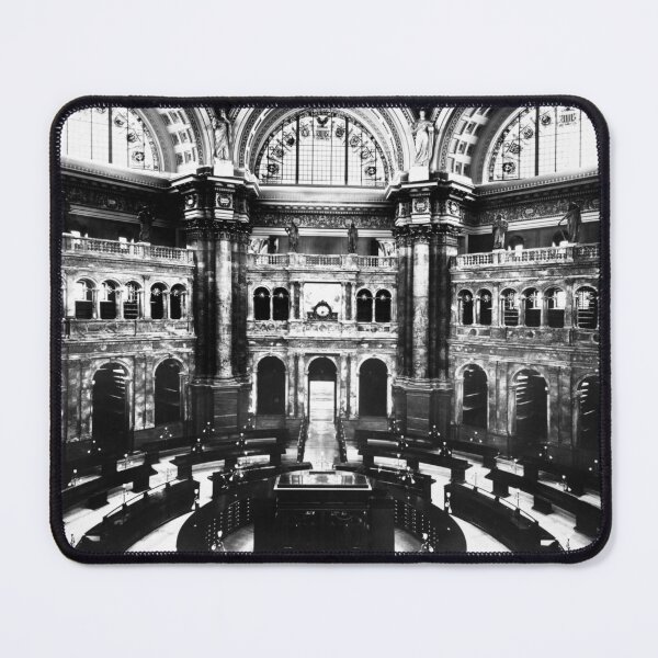 Item preview, Congressional Library - Public Reading Room - 1897 designed and sold by warishellstore.