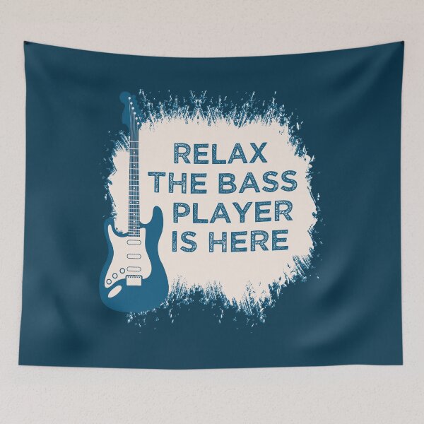 Artikelvorschau, Relax The Bass Payer Is Here, Geschenk für Bassisten entworfen und verkauft von SaliDesigner.