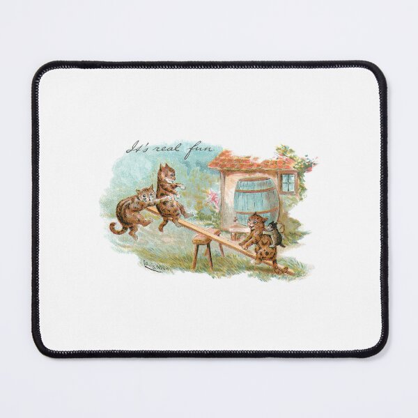 Item preview, See Saw Cats by Louis Wain designed and sold by karwilberevivalcollection.