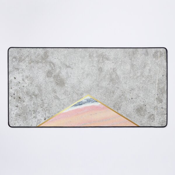 Item preview, Geometric Concrete Arrow Design - Pink Marble #289 designed and sold by Natural Collective.