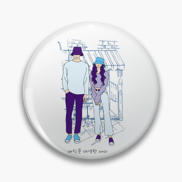 Item preview, Cute Korean Couples Sweet Romantic 아직은 어색한 사이 Love Oppa 오빠 designed and sold by OakTreeDesign.